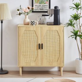 Kitchen storage cabinets with rattan decorative doors;  buffets;  wine cabinets;  dining rooms;  hallways;  cabinet console tables