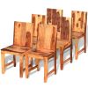 Dining Chairs 6 pcs Solid Sheesham Wood