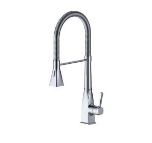 Stainless steel kitchen faucet