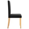 Dining Chairs 4 pcs Black Fabric