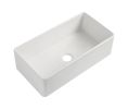 Fireclay 36&quot; L X 20&quot; W Farmhouse Kitchen Sink with Grid and Strainer