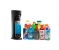 Matte Black Sparkling Water and Sparkling Water Machine with 60L CO2 Cartridge and 1L Reusable Bottle