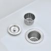 Fireclay 36&quot; L X 20&quot; W Farmhouse Kitchen Sink with Grid and Strainer