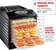 9 Plastic Tray Food Dehydrator for Snacks, Herbs, Fruits and Beef Jerky