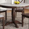 5 Pieces Dining Table and Chairs Set for 4 Persons; Kitchen Room Solid Wood Table with 4 Chairs