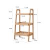 Storage Bench; 3-Tier Beech Wood Shoe Rack for Entryway; Premium Storage Organizer for Bathroom; Living Room; Bedroom; Hallway; Patio; Kitchen