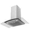 30 inch Wall Mounted Stainless Steel Range Hood with One Motor