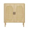 Kitchen storage cabinets with rattan decorative doors;  buffets;  wine cabinets;  dining rooms;  hallways;  cabinet console tables