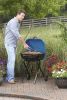 Walk-A-Bout Portable Charcoal Grill in Blue