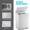 3.5 Cubic Chest Refrigerator zer Feet with Removable Storage Basket Deep Compact zer