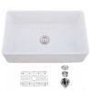 FarmhouseApron Front White Ceramic Kitchen Sink