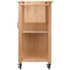 Douglas Utility Kitchen Cart; Natural