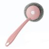 Cleaning Brushes Kitchen Stainless Steel Wire Ball Dishwashing Brush Pans Brush to oil stainsHousehold Cleaning Tools