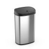 13.2 Gallon Trash Can, Motion Sensor Kitchen Trash Can, Stainless Steel