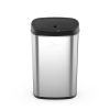 13.2 Gallon Trash Can, Motion Sensor Kitchen Trash Can, Stainless Steel