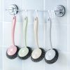 Cleaning Brushes Kitchen Stainless Steel Wire Ball Dishwashing Brush Pans Brush to oil stainsHousehold Cleaning Tools