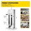 Home And Commercial Stainless Steel Sausage Stuffer Meat Press Maker Filler Machine