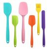 6pcs Silicone Kitchenware Set; Kitchen Supplies; Baking Supplies; Large Scraper; Spatula; Baking Tools; Cake Cream Spatula; Kitchen Tool Set